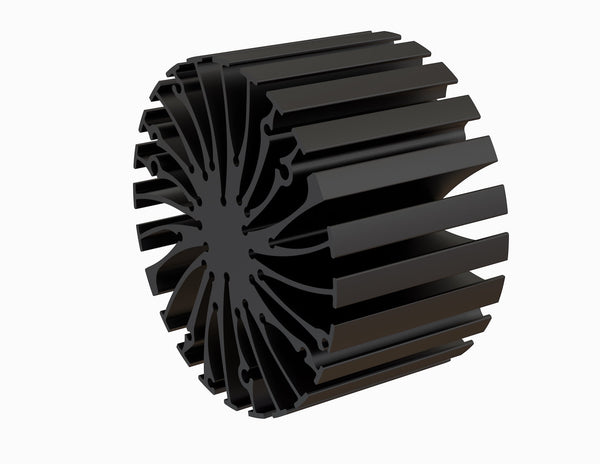 Diameter 3.40" (86.40mm) Black Anodized