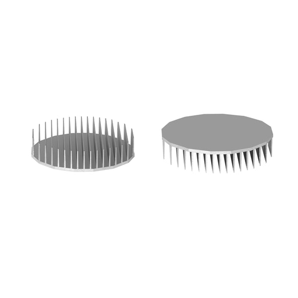 Diameter 6.5'' (165mm) H:1.38'' (35mm)