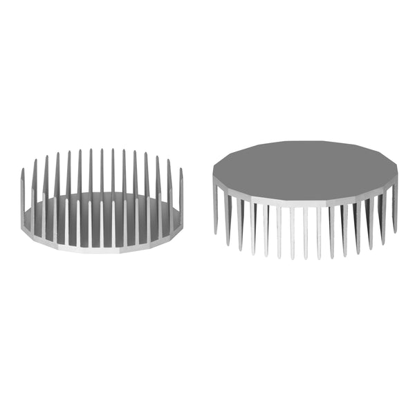 Diameter 6.5'' (165mm) H:2.17'' (55mm)