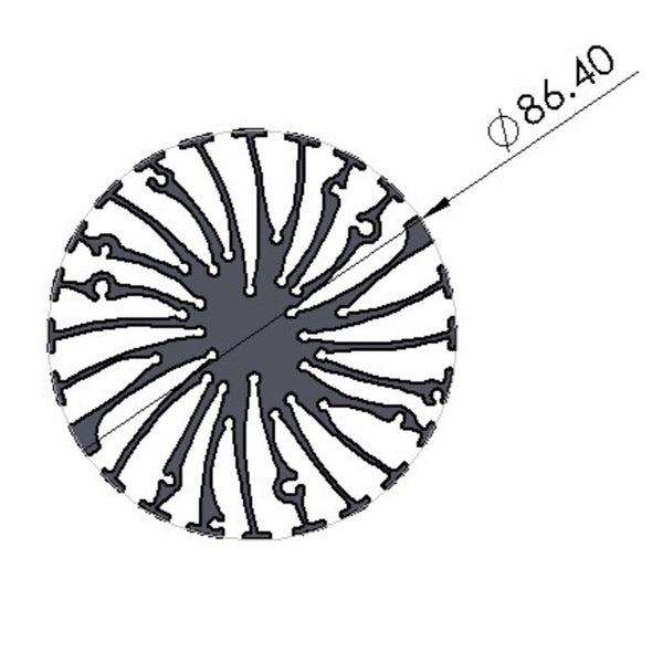 Diameter 3.40" (86.40mm)