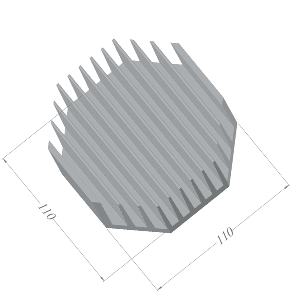 Diameter 4.33'' (110mm) H:2.66'' (67.5mm)