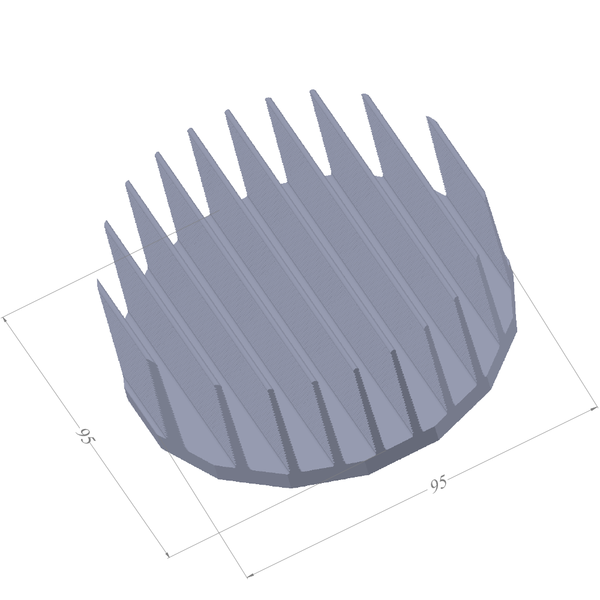 Diameter 3.74'' (95mm) H:1.38'' (35mm)