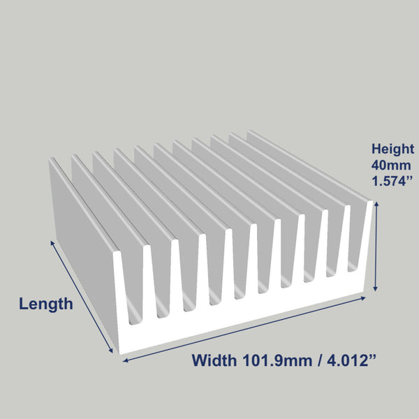 4.012'' (101.9mm) Wide Heatsink (751AS)