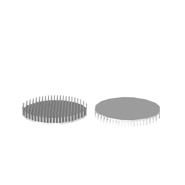 Diameter 4.33'' (110mm) H:0.49'' (12.5mm)