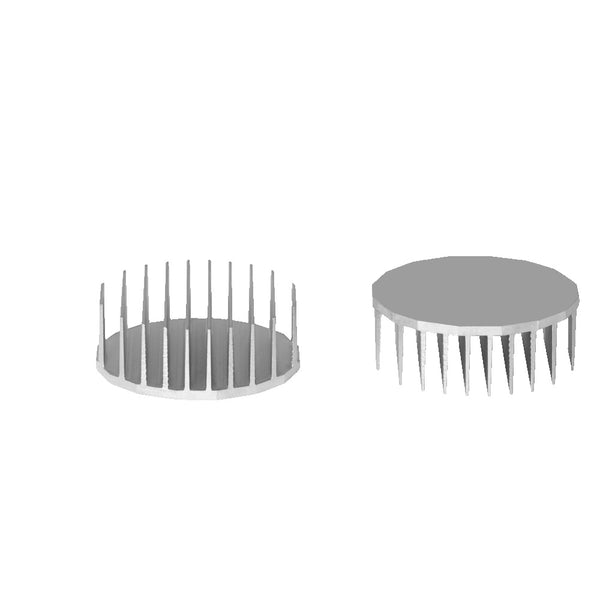 Diameter 3.74'' (95mm) H:1.38'' (35mm)