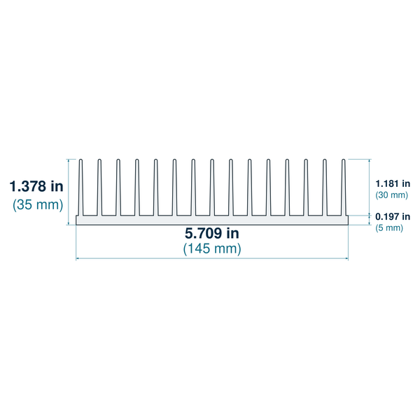 5.709'' (145mm) Wide Heatsink (1760AS)