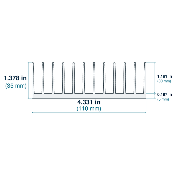 4.331'' (110mm) Wide Heatsink (760AS)