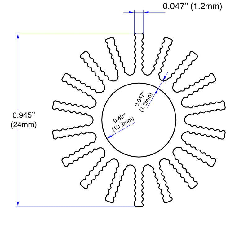 Diameter 0.94" (24mm)