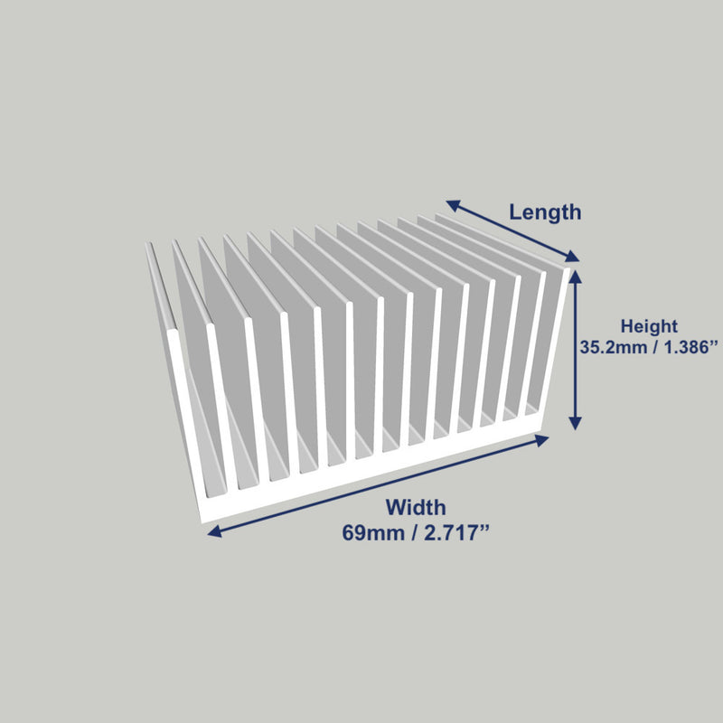 2.717'' (69mm) Wide Heatsink (1051AS)