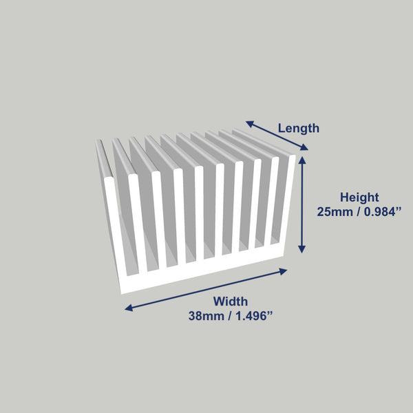 1.496'' (38mm) Wide Heatsink (1151AS)