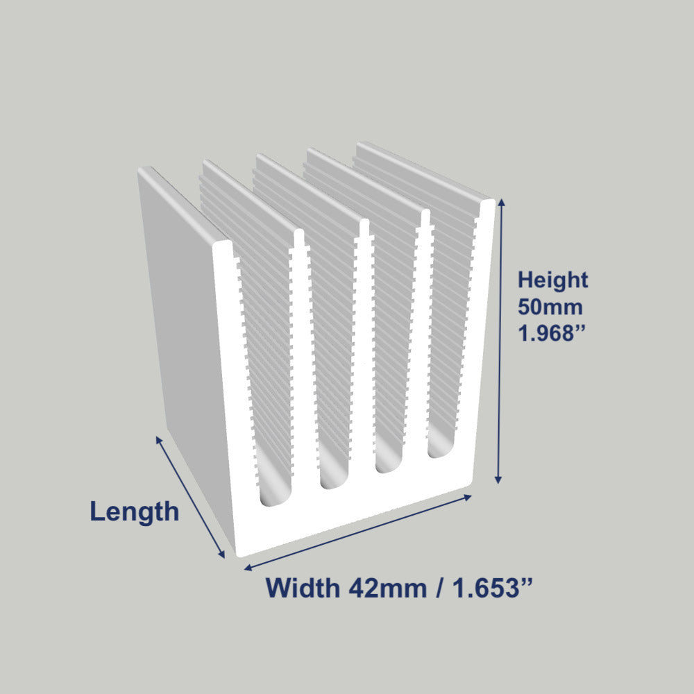 1.654'' (42mm) Wide Heatsink (1353AS) – HEATSINKONLINE