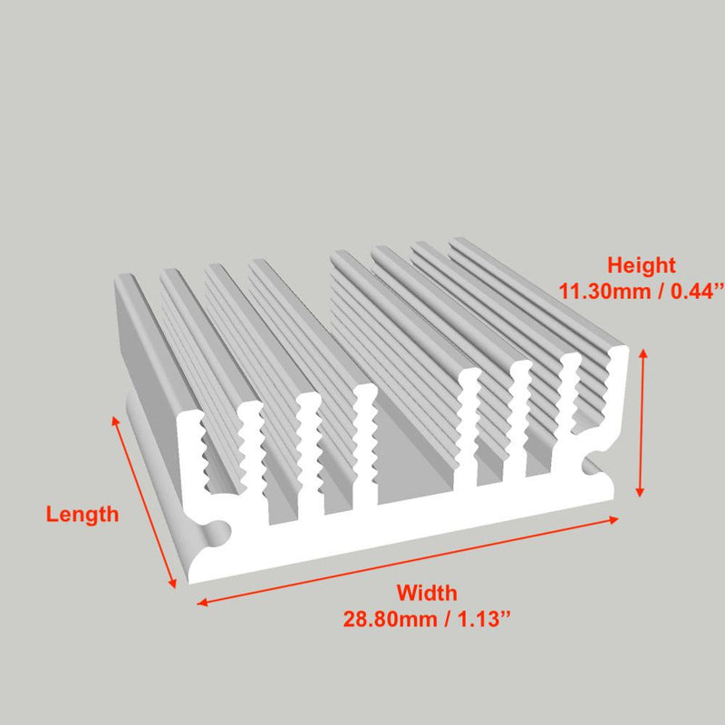 W:1.13'' (28.80mm) H:0.44'' (11.30mm)