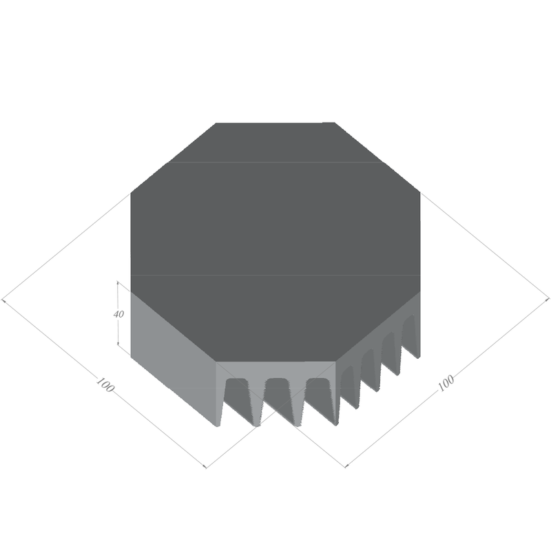 Diameter 3.94'' (100mm) H:1.57'' (40mm)