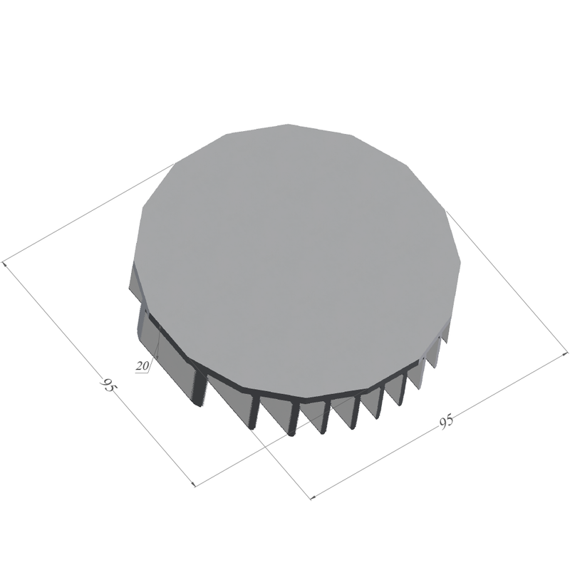 Diameter 3.74'' (95mm) H:0.79'' (20mm)