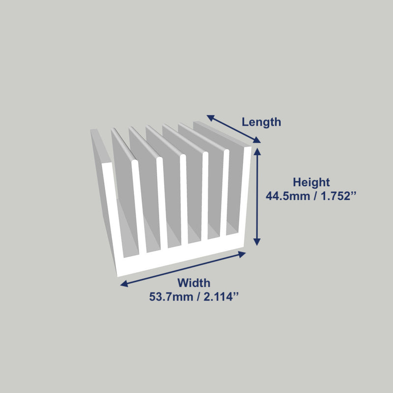 2.114'' (53.7mm) Wide Heatsink (253AS)