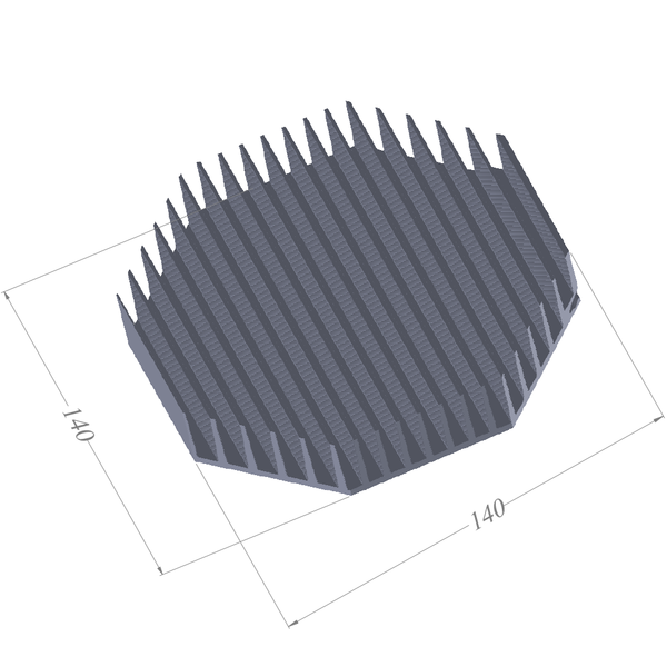 Diameter ⌀5.51'' (⌀140mm) H:0.98'' (25mm)