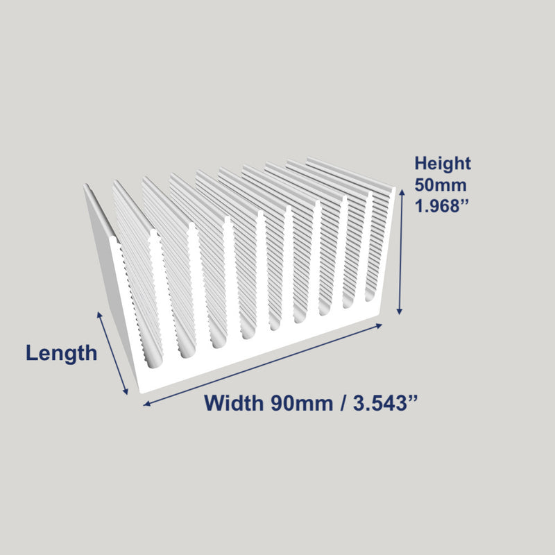 3.543'' (90mm) Wide Heatsink (353AS)