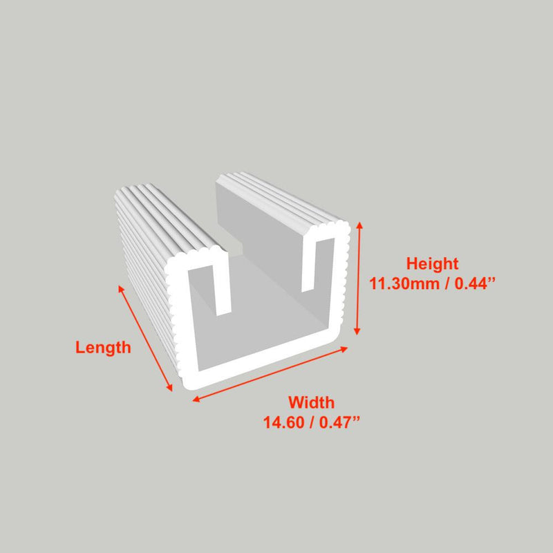 W:0.57'' (14.60mm) H:0.44'' (11.30mm)
