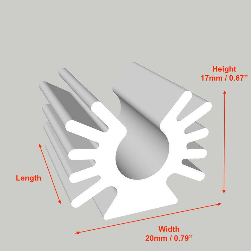 W:0.79'' (20mm) H:0.67'' (17mm)