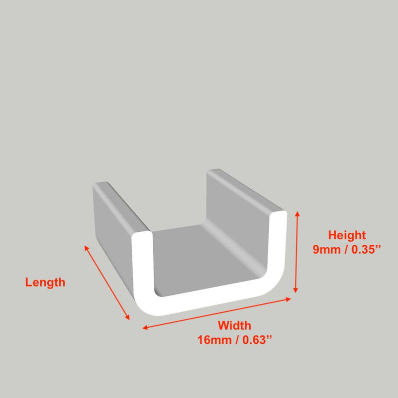 W:0.63'' (16mm) H:0.35'' (9mm)