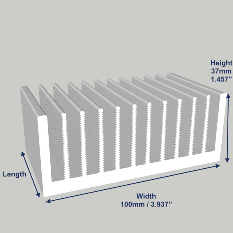 3.937'' (100mm) Wide Heatsink (761AS)